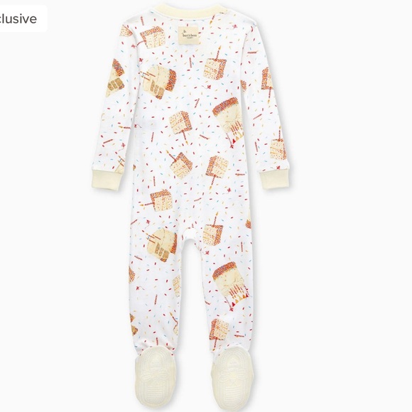 Burt's Bees Baby Birthday Cake Footed Onesie - Picture 3 of 3